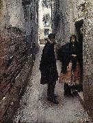 John Singer Sargent A Street in Venice painting